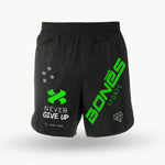 Running Shorts “NEVER GIVE UP”